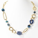 100078, HANDMADE SEMI PRECIOUS STONE NECKLACE