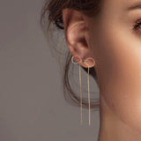 102322, RIBBON BOW CHAIN EARRING
