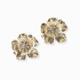 102340, FLOWER METAL STUD EARRING