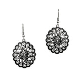 102481, WESTERN CONCHO METAL DANGLE EARRING