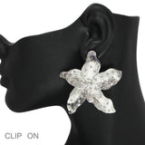 102506, STARFISH METAL CLIP ON EARRING
