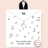 79545, MUSICAL NOTE NECKLACE