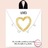 79749, "LOVE" STATION NECKLACE
