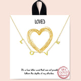 79749, "LOVE" STATION NECKLACE