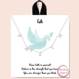 79750, "FAITH" STATION NECKLACE