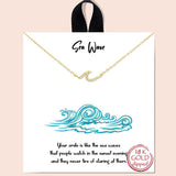 79902, "SEA WAVE" PAVE CUBIC ZIRCONIA NECKLACE