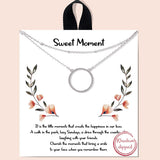 80666, "SWEET MOMENT" CIRCLE CHAIN LAYERED NECKLACE