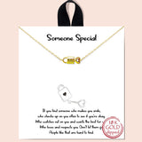 80682, "SOMEONE SPECIAL" LOVE LOCK&KEY NECKLACE