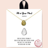 81076, "ALL IN YOUR MIND" STONE NECKLACE