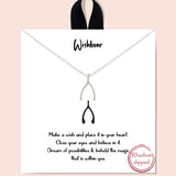 81079, DAINTY WISHBONE NECKLACE