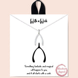81080, "WISH A WISH" WISHBONE NECKLACE