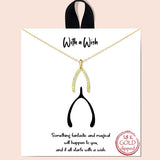 81080, "WISH A WISH" WISHBONE NECKLACE