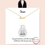 81085, "DREAM" DAINTY NECKLACE