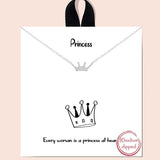 81089, DAINTY CROWN NECKLACE