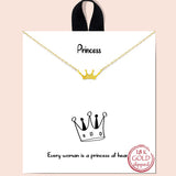 81089, DAINTY CROWN NECKLACE