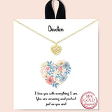 81092, DAINTY HEART CUBIC ZIRCONIA NECKLACE