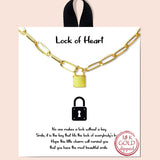 81983, "LOCK OF HEART" NECKLACE
