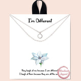 81984, "I'M DIFFERENT" DAINTY LAYERED NECKLACE