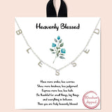 81997, "HEAVENLY BLESSED" STATION NECKLACE