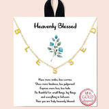 81997, "HEAVENLY BLESSED" STATION NECKLACE
