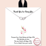 81998, "THANK YOU FOR BEING YOU" DAINTY NECKLACE