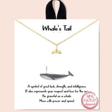 81999, "WHALE'S TAIL" DAINTY NECKLACE