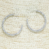 82090, METAL HOOP EARRING 2"