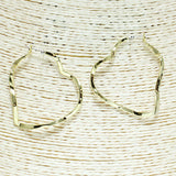 82103, HEART WAVY HOOP EARRING
