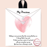 82414, "MY PRECIOUS" DAINTY HEART LAYERED NECKLACE