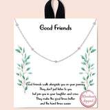 82416, "GOOD FRIENDS" DAINTY CHOKER NECKLACE