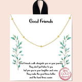 82416, "GOOD FRIENDS" DAINTY CHOKER NECKLACE