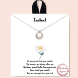 82455, "INSTINCT" OPEN DONUT CHAIN THROUGH NECKLACE