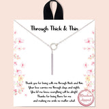 82802, "THROUGH THICK & THIN" CUBIC ZIRCONIA NECKLACE