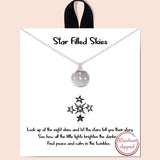 82803, "STAR FILLED SKIES" DAINTY NECKLACE