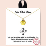 82803, "STAR FILLED SKIES" DAINTY NECKLACE