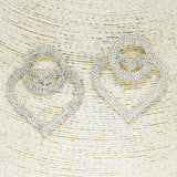 82921, HEART CRYSTAL RHINESTONE EARRING