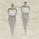 83468, HEART CRYSTAL RHINESTONE EARRING