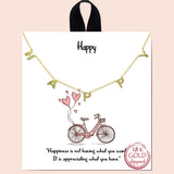 83506, "HAPPY" STATION NECKLACE