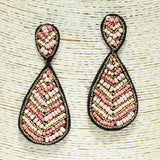 83737, TEARDROP SEED BEAD EARRING