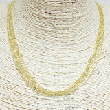 83862, DAINTY CHAIN LAYERED NECKLACE/BRASS 18K GOLD DIPPED
