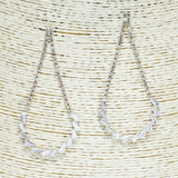 84155, PAVE CRYSTAL STONE EARRING