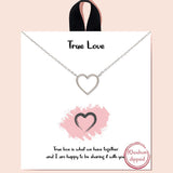 84314, "TRUE LOVE" HEART NECKLACE