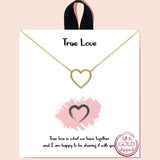 84314, "TRUE LOVE" HEART NECKLACE