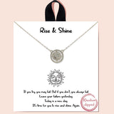 84318, "RISE & SHINE" SUN MOTHER OF PEARL NECKLACE