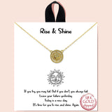 84318, "RISE & SHINE" SUN MOTHER OF PEARL NECKLACE