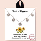 84320, "SEEDS OF HAPPINESS" SUNFLOWER STATION NECKLACE