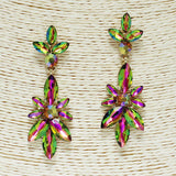 84411, MULTI RHINESTONE EARRING