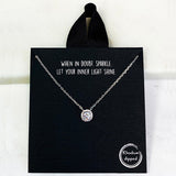 84603, 4MM ROUND PAVE NECKLACE