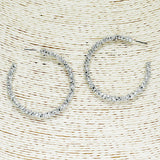 85049, ROUND METAL HOOP EARRING 1.75"