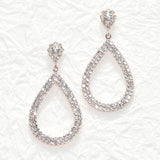 85311, TEARDROP CRYSTAL RHINESTONE EARRING